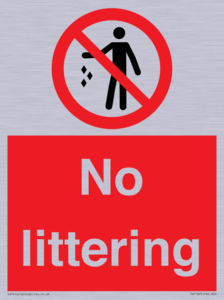 No littering